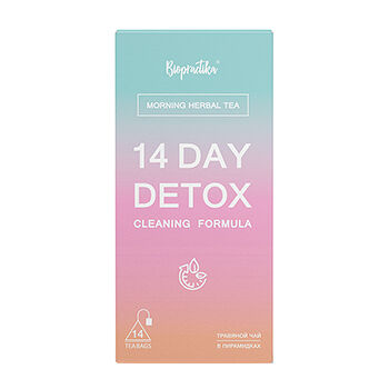 Травяной чайный напиток «14 Day Detox» в пирамидках «Биопрактика», 14шт. 