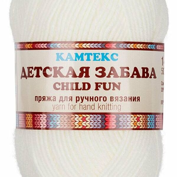 Пряжа Камтекс Детская забава отбелка, 50 г/140 м
