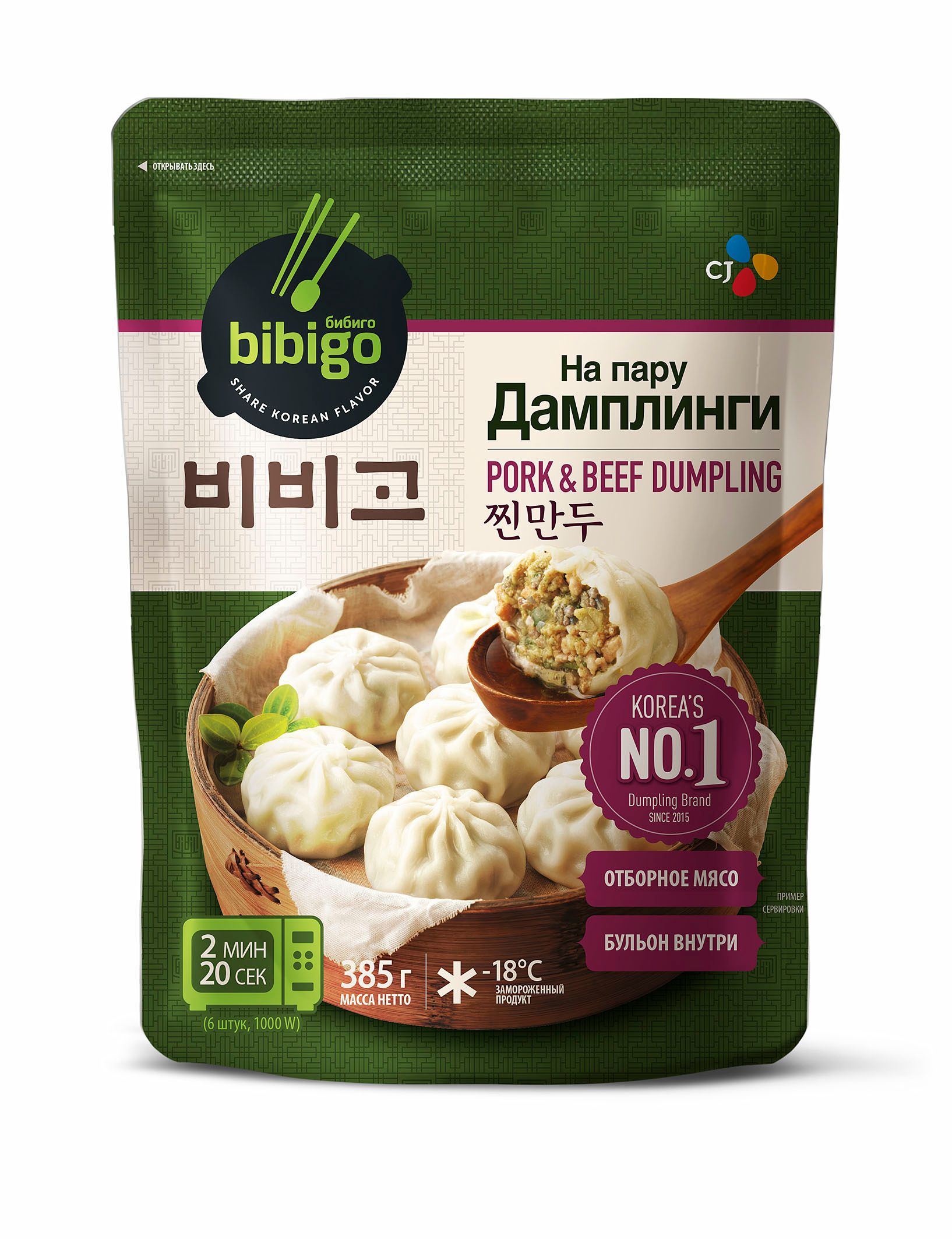 

Дамплинги Bibigo На пару 385 г