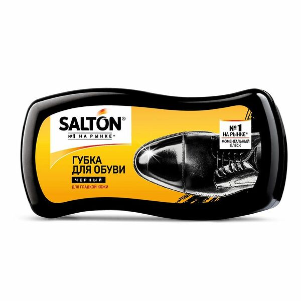 Губка для обуви Salton Волна для гладкой кожи чёрная