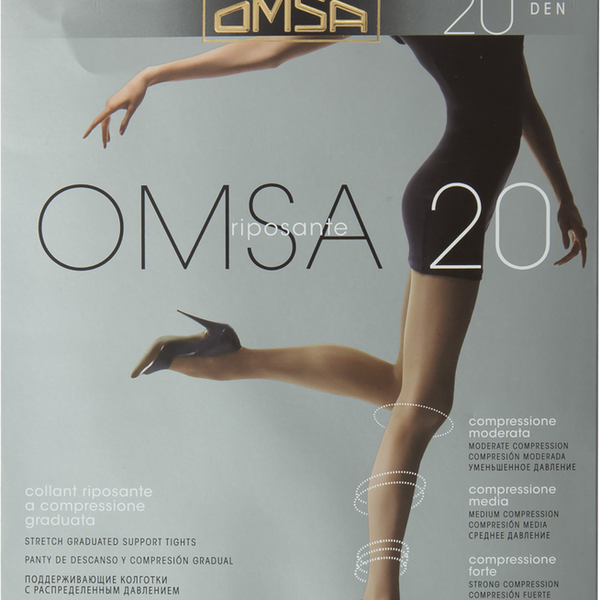 Колготки женские OMSA 20 den, caramello 4
