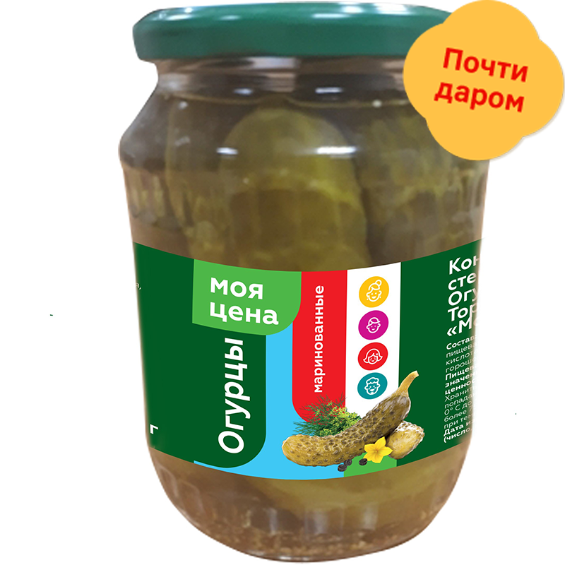 

Огурцы Моя Цена маринованные