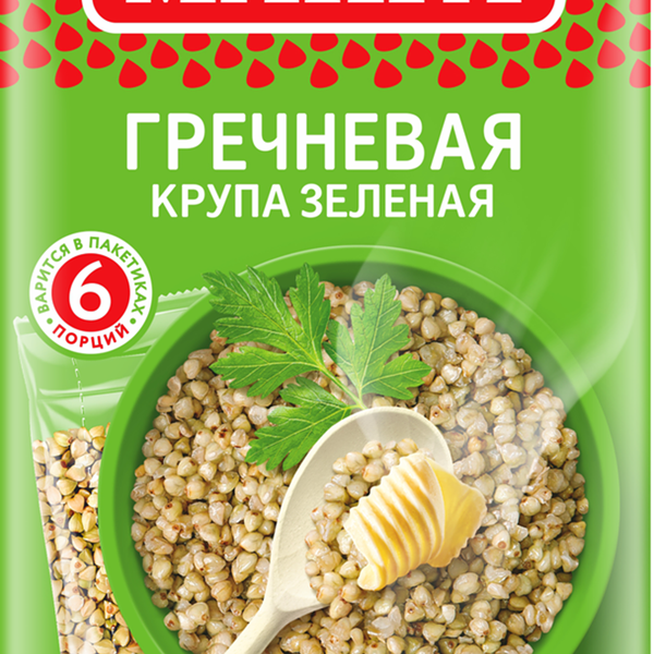 Крупа Makfa гречневая зеленая