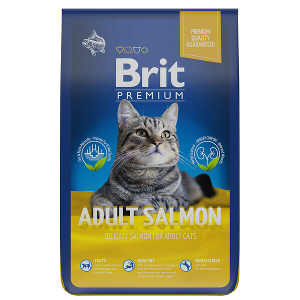 Brit Premium Cat Adult для взрослых кошек Лосось