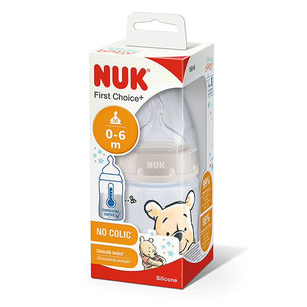 Nuk First Choice Disney Baby կերակրաշիշ սիլիկոն M 0-6M+ 150մլ