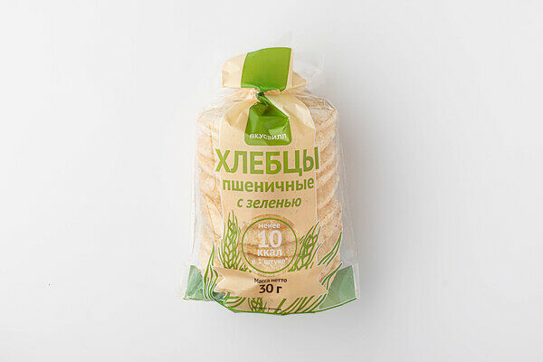 Хлебцы пшеничные с зеленью