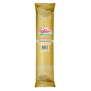 Сырок творожный Свитлогорье Золотая ириска в карамельной глазури палочки 23%, 180г