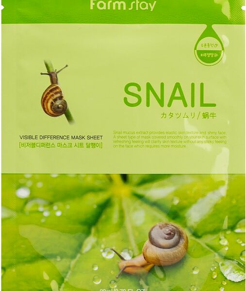 Маска для лица FarmStay тканевая с муцином улитки 23мл