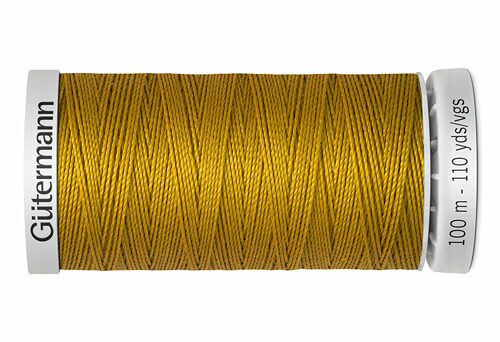 724033 Нить Extra Strong M 782 суперкрепкая, 100м, 100% п/э Gutermann(412 охра)