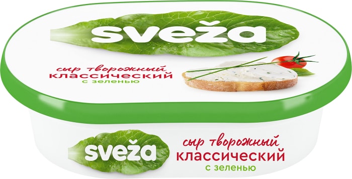 

Сыр творожный Sveza с зеленью 60% 150 г