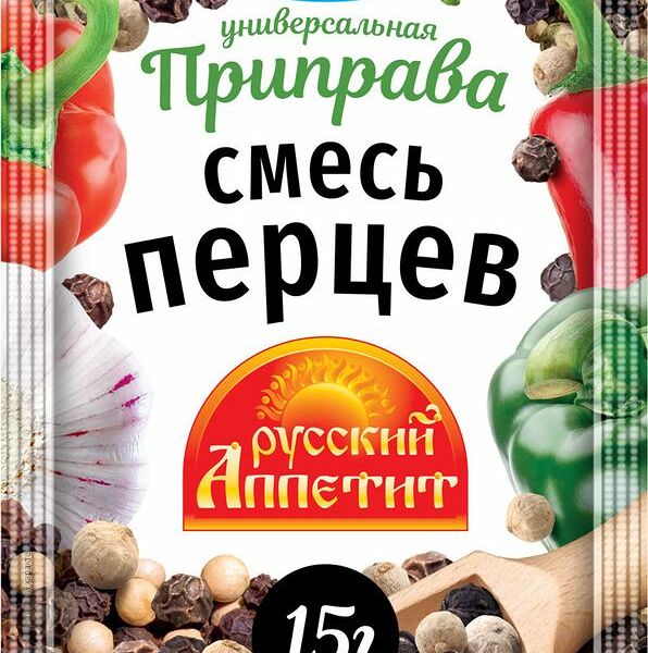 Приправа смесь перцев Русский аппетит 15г
