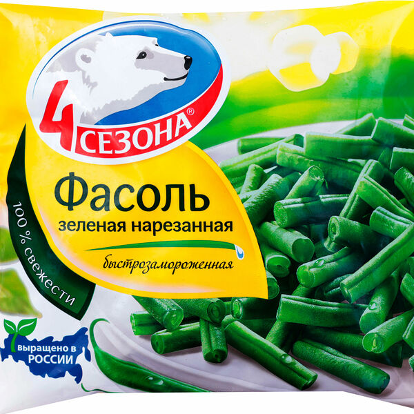 Фасоль зеленая 4 Сезона 400г