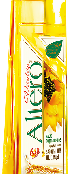 Масло подсолнечное Altero Vitality с добавлением оливкового и масла зародышей пшеницы