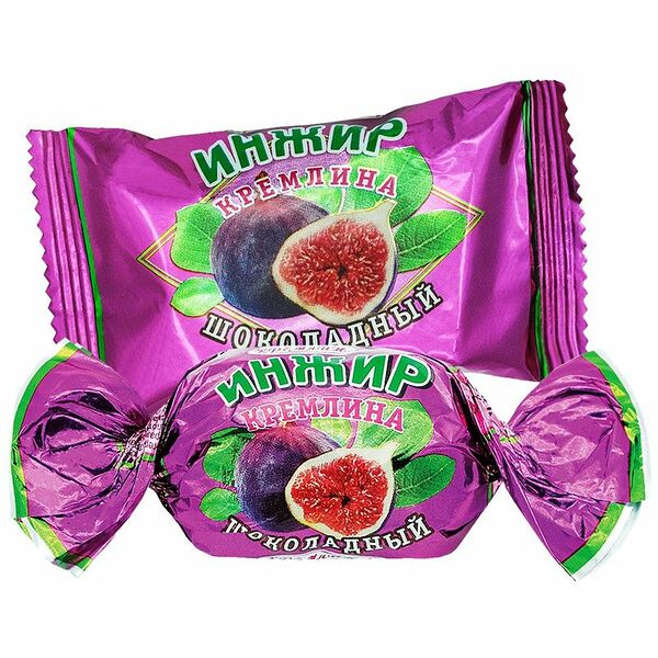 Конфеты Кремлина Инжир шоколадный глазированные