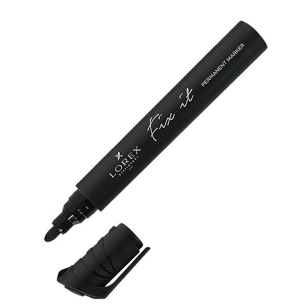 Маркер перманент. LOREX FIX IT 4 мм черный круглый ШТУЧНЫЙ LOREX