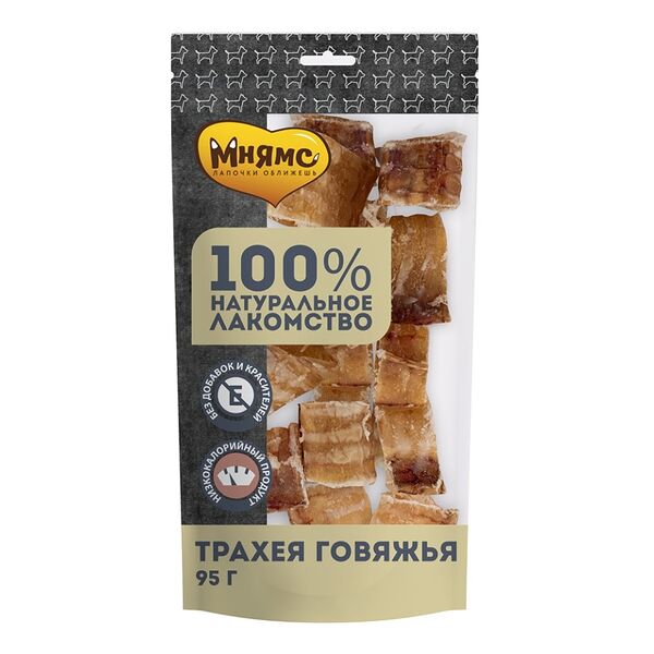 Лакомства для собак Мнямс Трахея говяжья 95 г