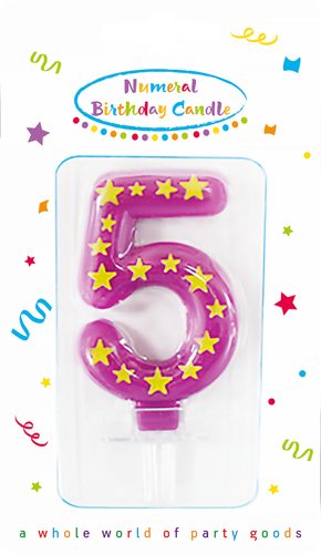 

Свеча для торта Procos Party Essentials 5 Арт. 89168