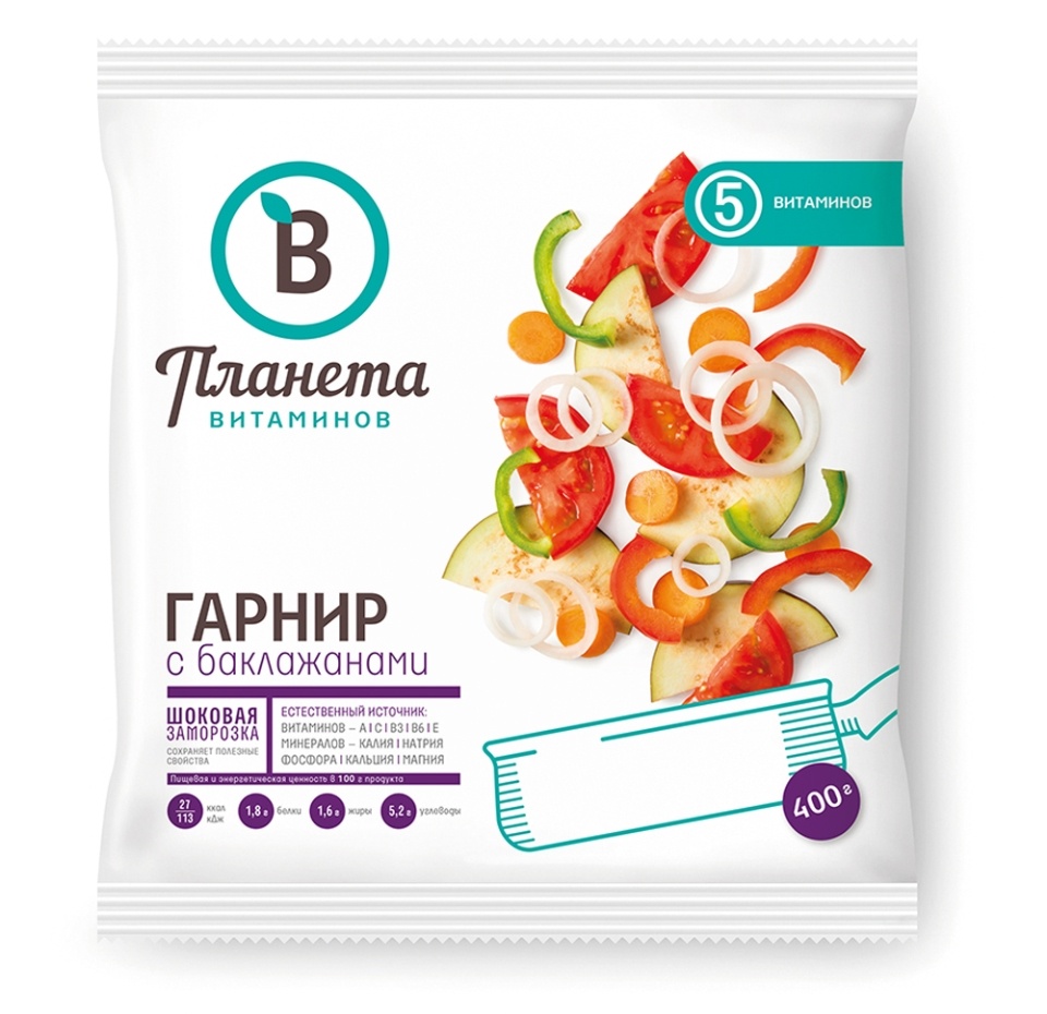 

Гарнир с баклажанами "Планета Витаминов" 400 г, Россия