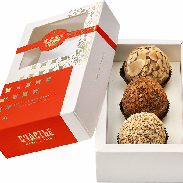 Конфеты Счастье Трюфели Гранд №1, 3 шт