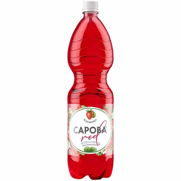 Напиток безалкогольный Сарова Red Клубника среднегазированный, 1.5л
