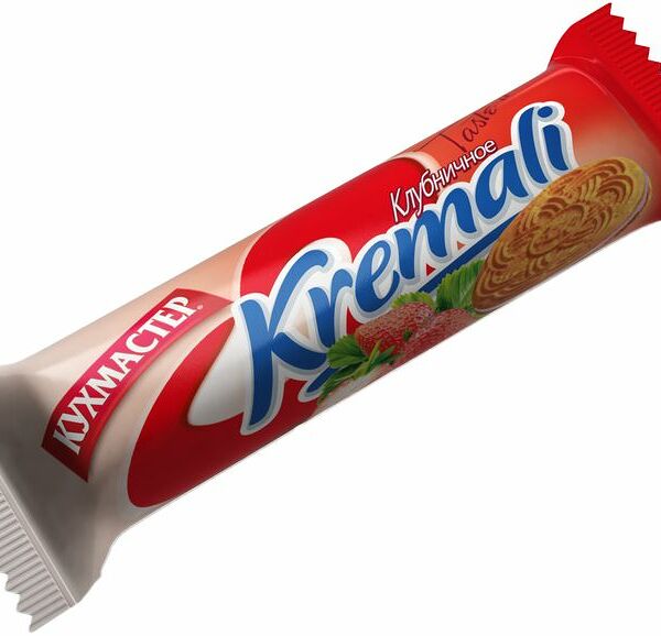 Печенье Кухмастер Kremareo клубничное 100 г