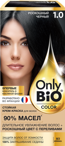 

Стойкая краска для волос Only Bio Color 1.0 Роскошный черный 115 мл