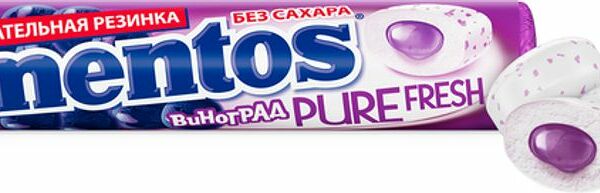 Жевательная резинка Mentos Pure Fresh виноград 15.5г