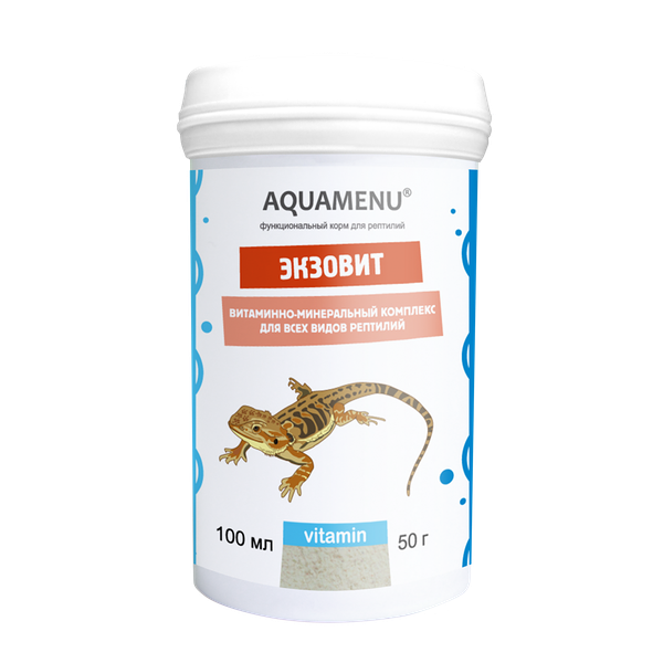 Aquamenu Экзовит витаминно-минеральный комплекс для рептилий 100 мл