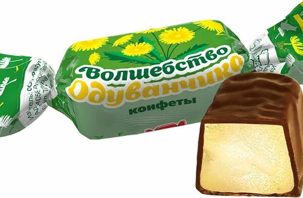 Конфеты Шоколадная Магия Волшебство одуванчика помадные глазированные