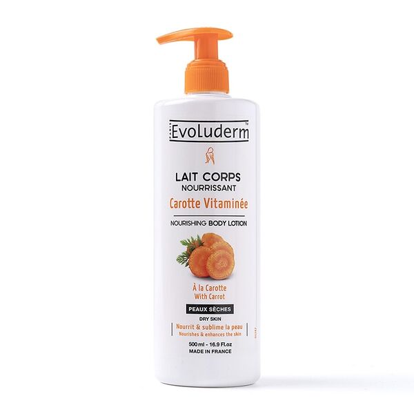 Лосьон для тела Evoluderm Carrot морковный для сухой кожи 500мл, Франция