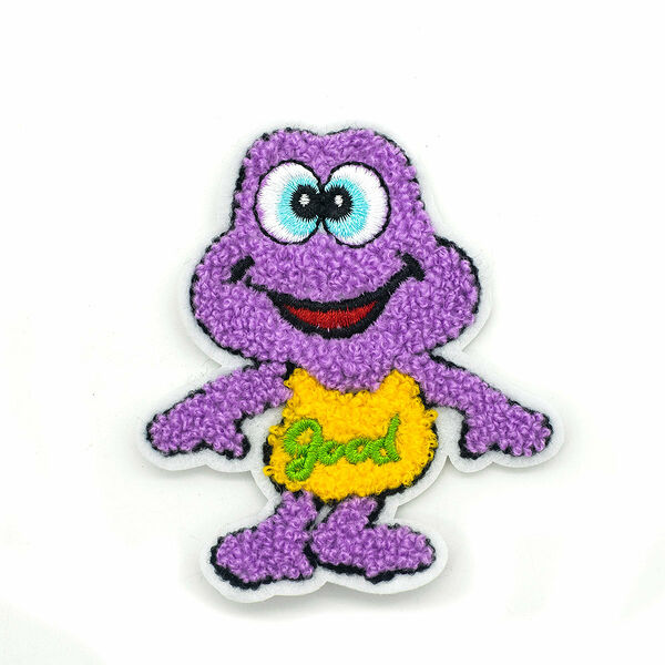 LA371 Нашивка 'Лягушонок Purple' 75*85 мм