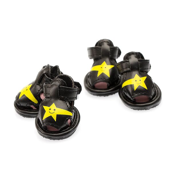 Сандалии для собак L черный (унисекс)