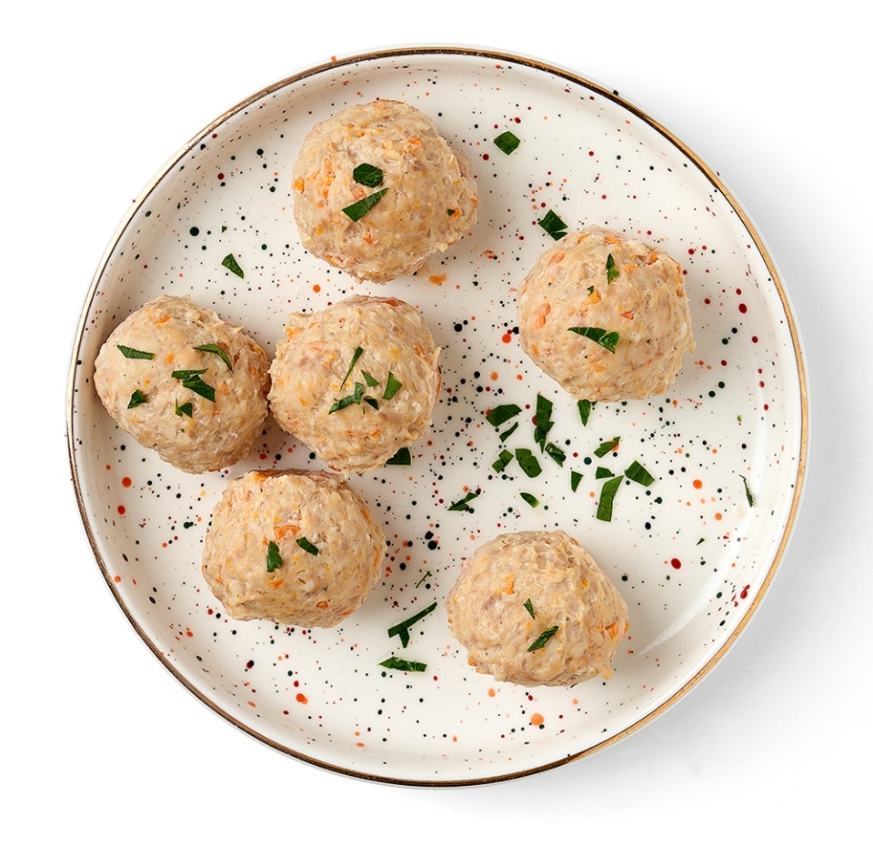 

Боллы из индейки с морковью Азбука Life, 6 шт в наборе, 160 г