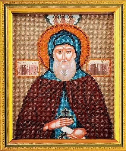 В348 Набор для вышивания бисером Кроше 'Св. Даниил'12х14,5 см