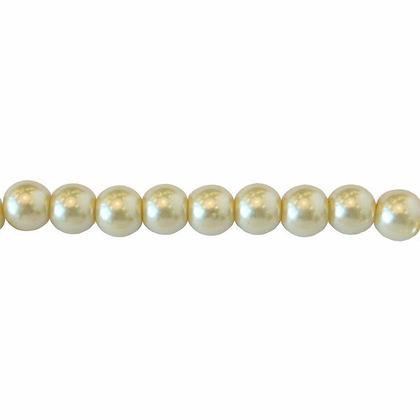 Бусины стеклянные на нитке, 10 мм, длина 40см(SA-06 жемчужный)