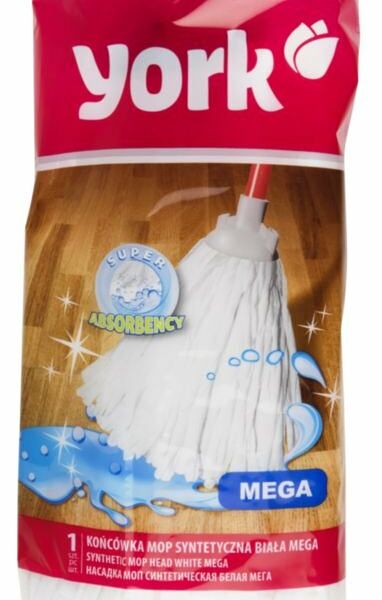 Насадка МОП к швабре МЕГА York синтетическая белая