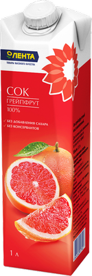 Сок ЛЕНТА Грейпфрутовый восстановленный