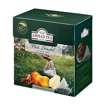 Чай черный Ahmad Tea Pear Strudel грушевый штрудель в пакетиках, 20 шт, 36г