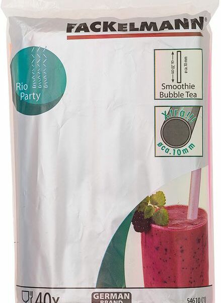 Соломка Fackelmann для густых коктейлей 20см, 40шт