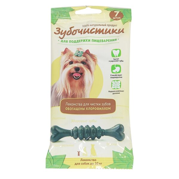 Зубочистики для собак Деревенские лакомства мятные для мелких пород