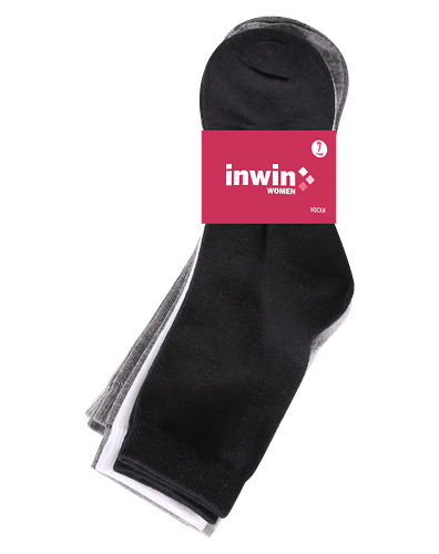 Носки женские INWIN высокий паголенок, Арт. Grey melange2325, 7пар