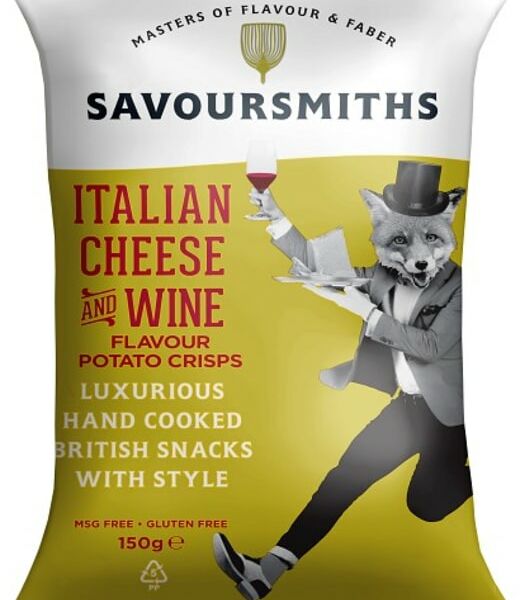 Чипсы Savoursmiths cо вкусом итальянского сыра и порто руби 150г