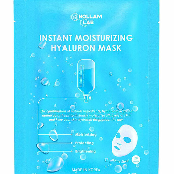 Маска для лица NOLLAM LAB гиалуроновая мгновенного увлажнения, 28 г