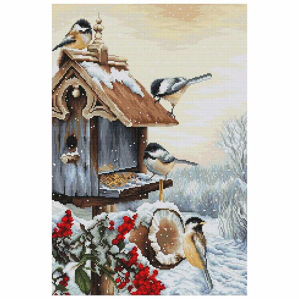 BU4021 Набор для вышивания 'Птичий домик' 25,5*38см, Luca-S
