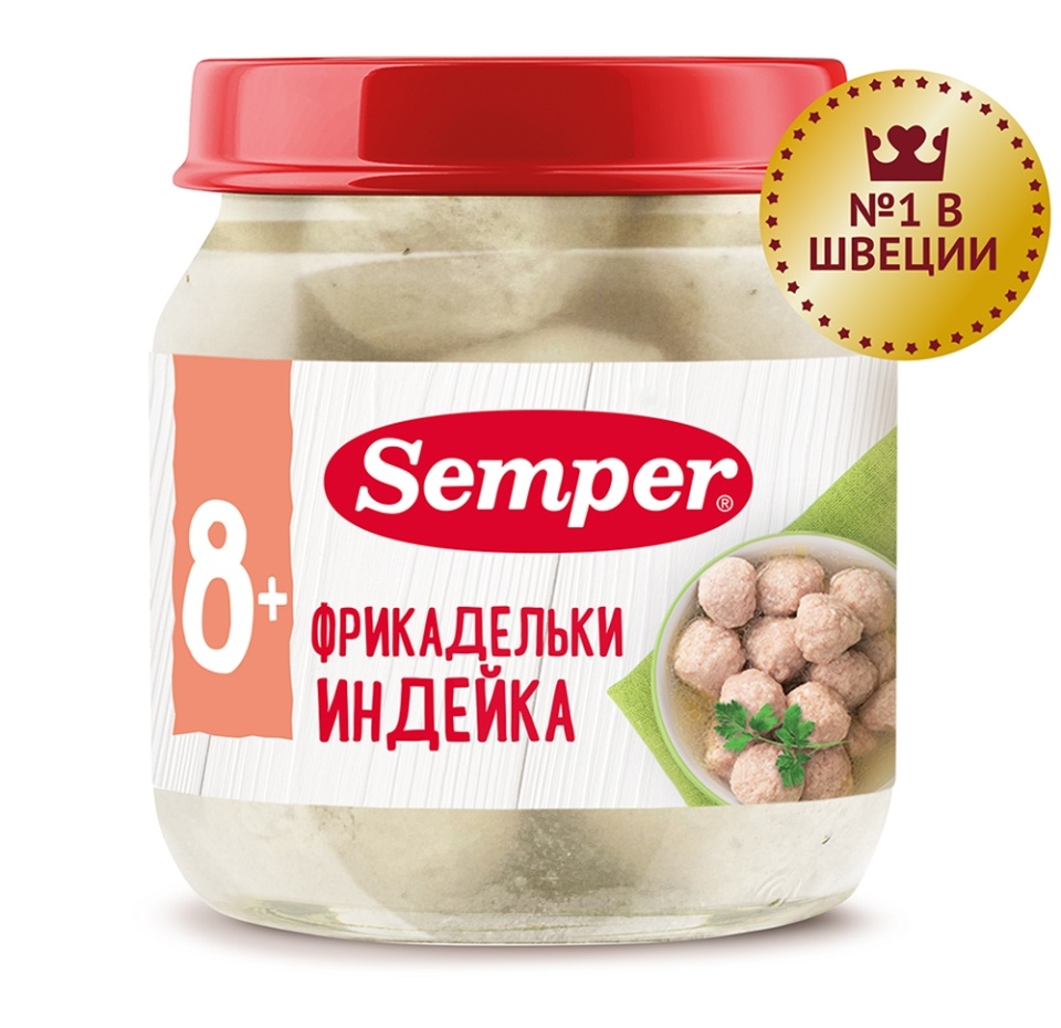 

Фрикадельки Semper из индейки с 8 месяцев 100 г