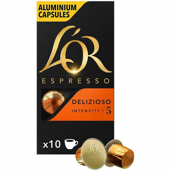 Кофе в капсулах L`or Espresso Delizioso жареный молотый 10x5.2г