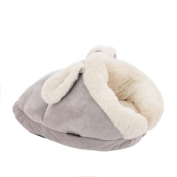 Тоннель Rurri с ушками для кошек и собак мелких и средних пород серый 53х33х27 см