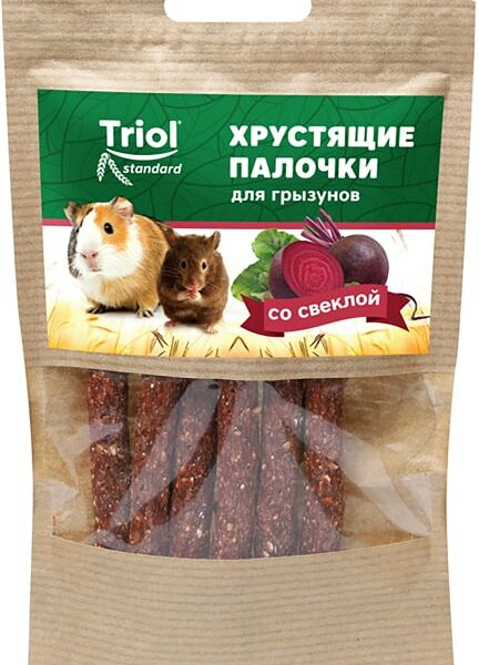Лакомство Тriol Standard хрустящие палочки для грызунов со свеклой 30г