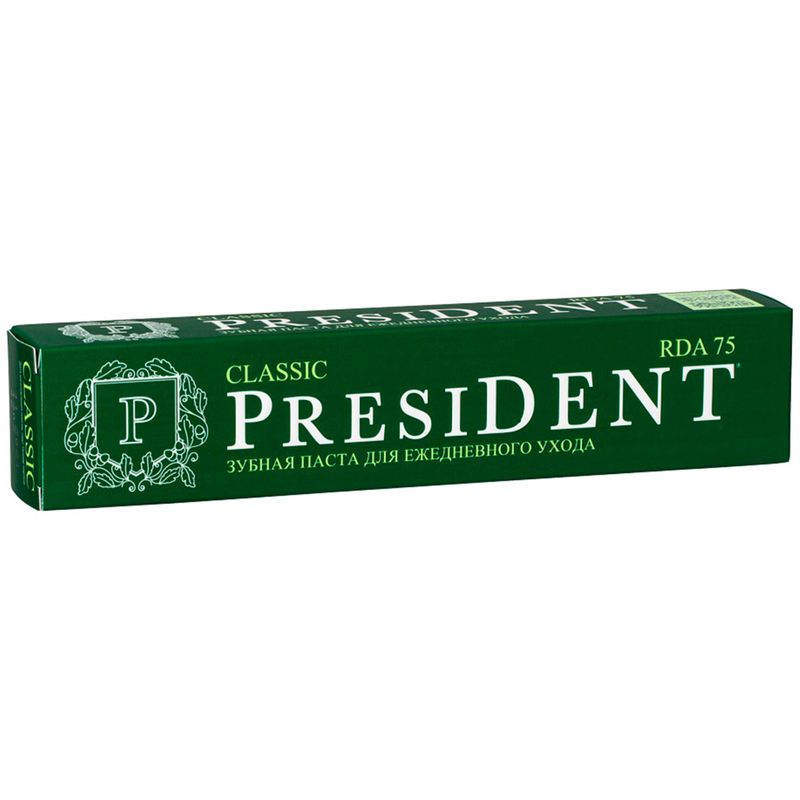 

Зубная паста President Classic Ромашка мята для ежедневного ухода 75 мл