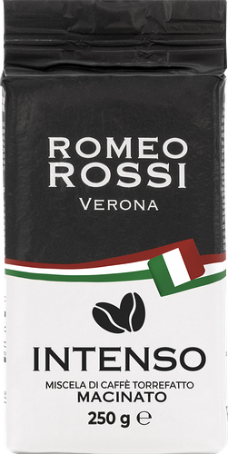 Кофе молотый ROMEO ROSSI Intenso натуральный жарнный, 250г